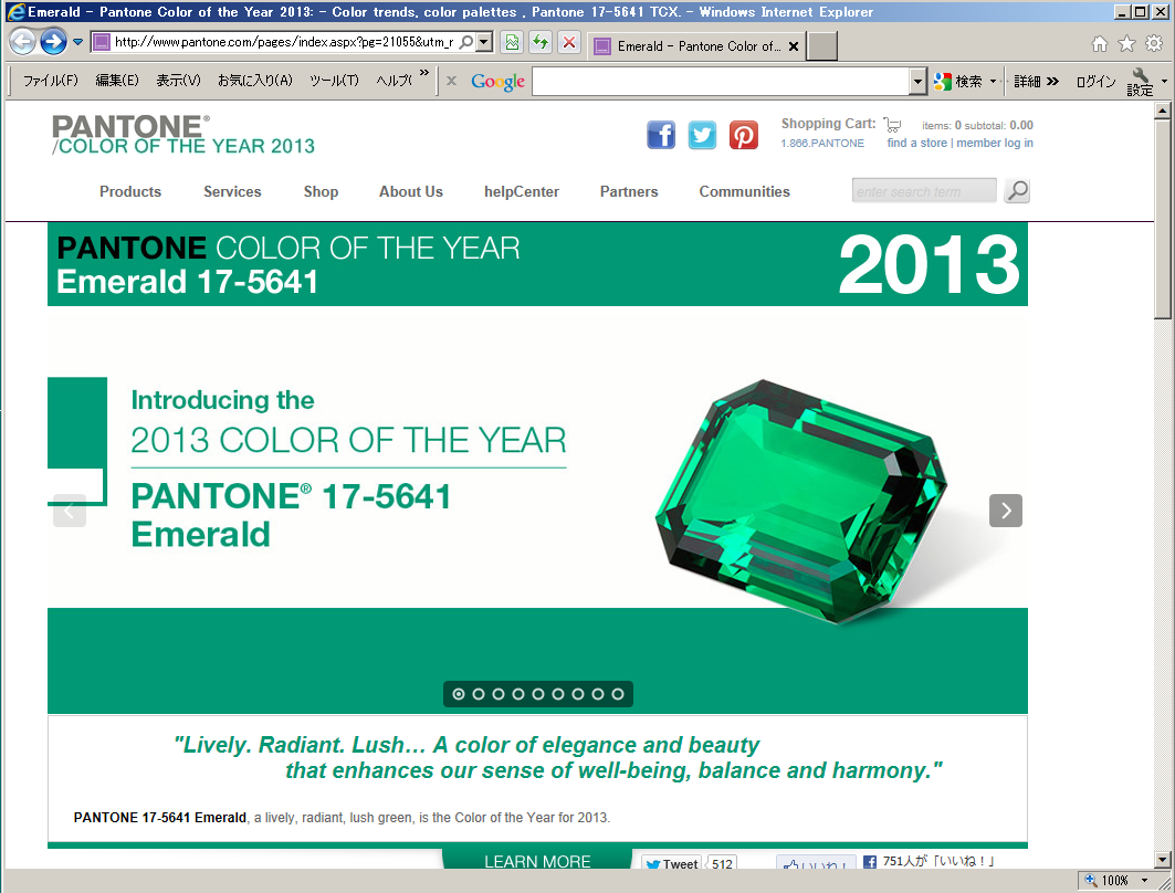 PANTONE COLOR OF THE YEAR 2013